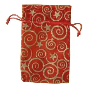 Decorative Organza Bags with Stars and Swirls